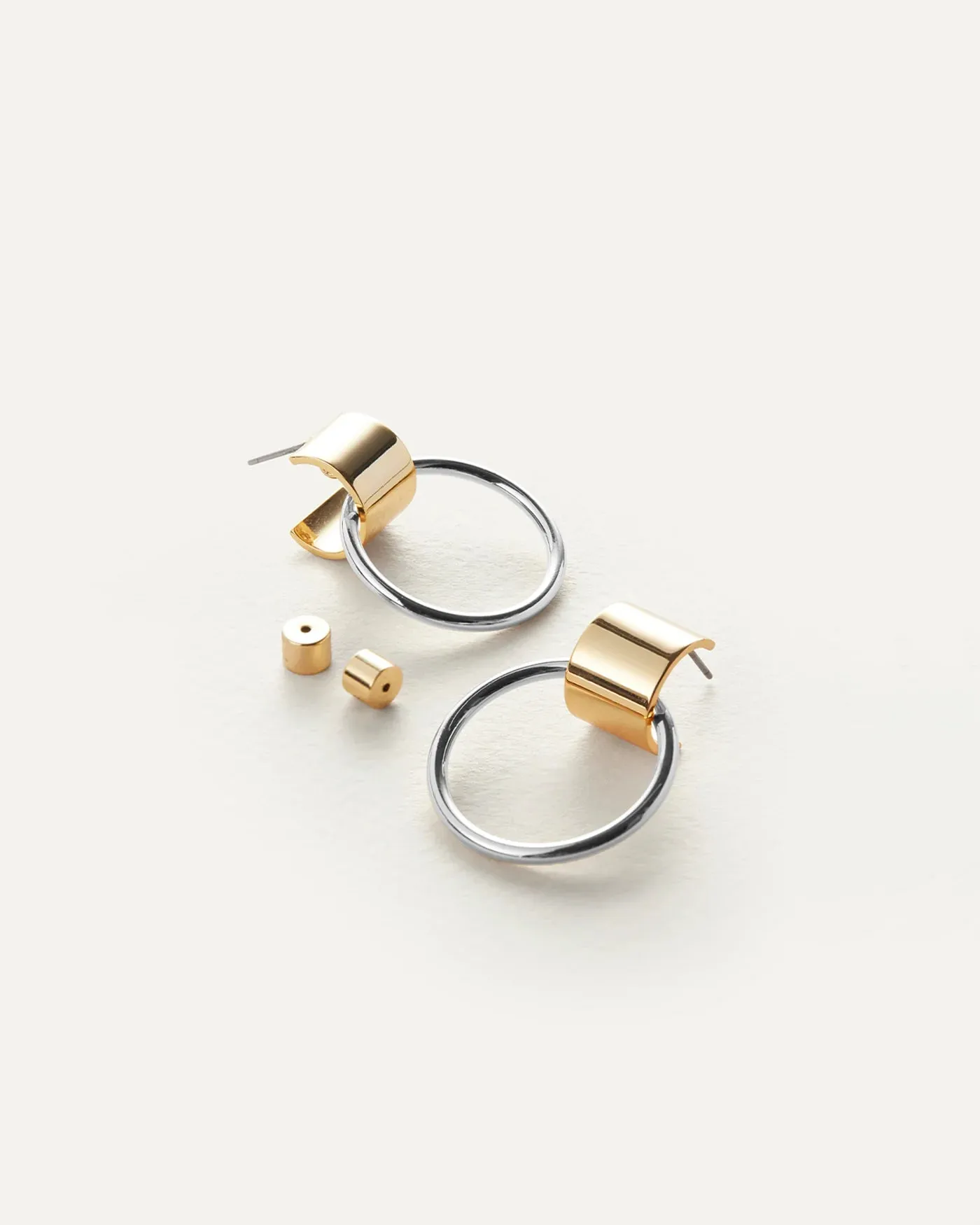 Jenny Bird Faye Knockers Earings | Two Tone & Gold