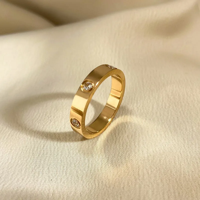 Just Lil Things  Artificial Gold Ring jltr0222