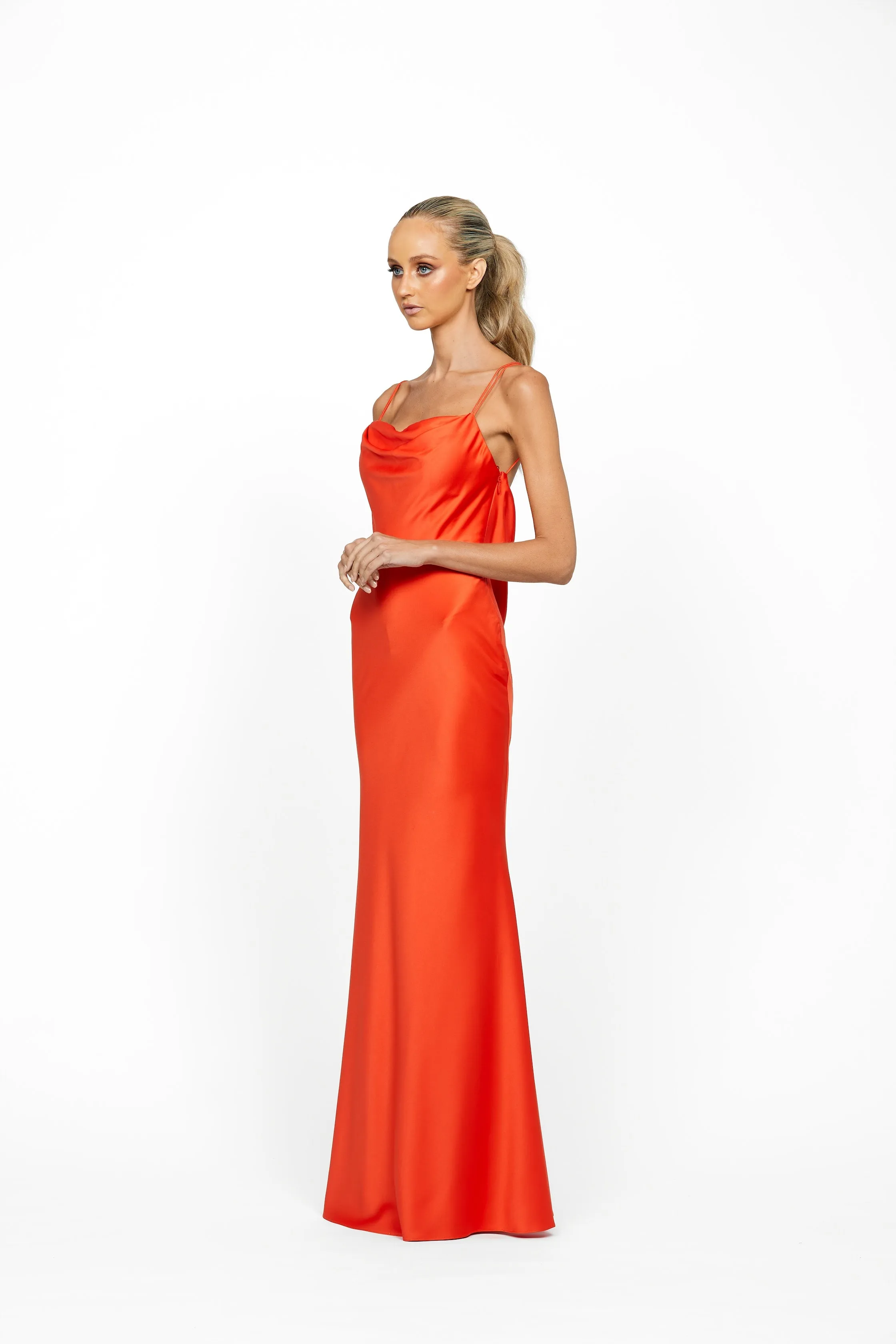 Lover Draped Cowl Gown