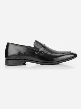 Men's Black Regular Toe Slip On Formal (IX2032)