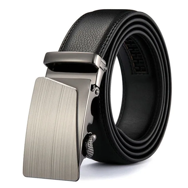 Modern Luxury Fashion Alloy Buckle Genuine Leather Belts