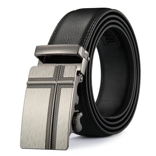 Modern Luxury Fashion Alloy Buckle Genuine Leather Belts