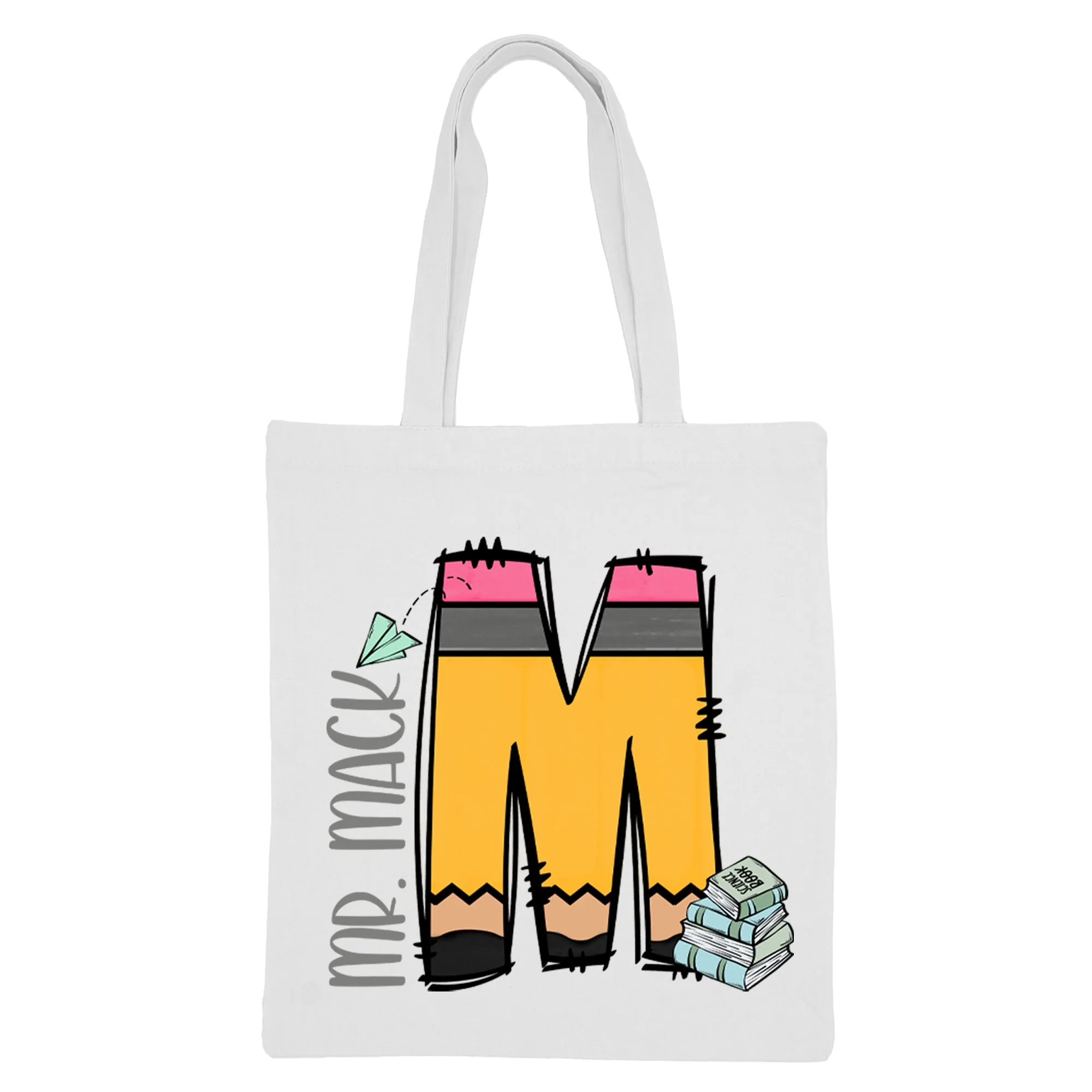 Pencil Letter (Books) - Canvas Tote Bag