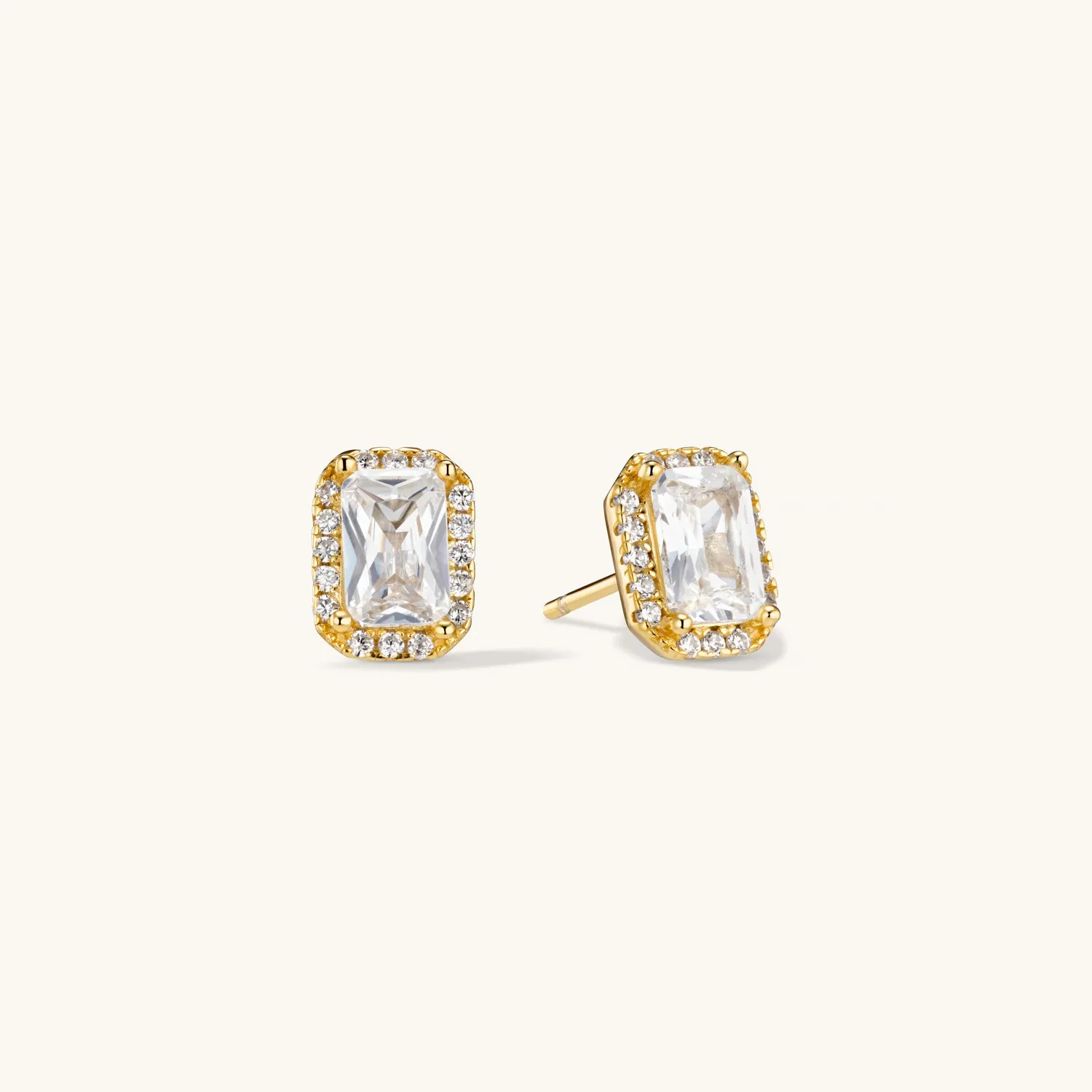 Radiance Stud Earrings In Gold