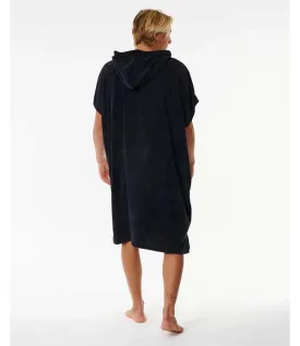 Ripcurl Brand Hooded Towel - Black/Grey