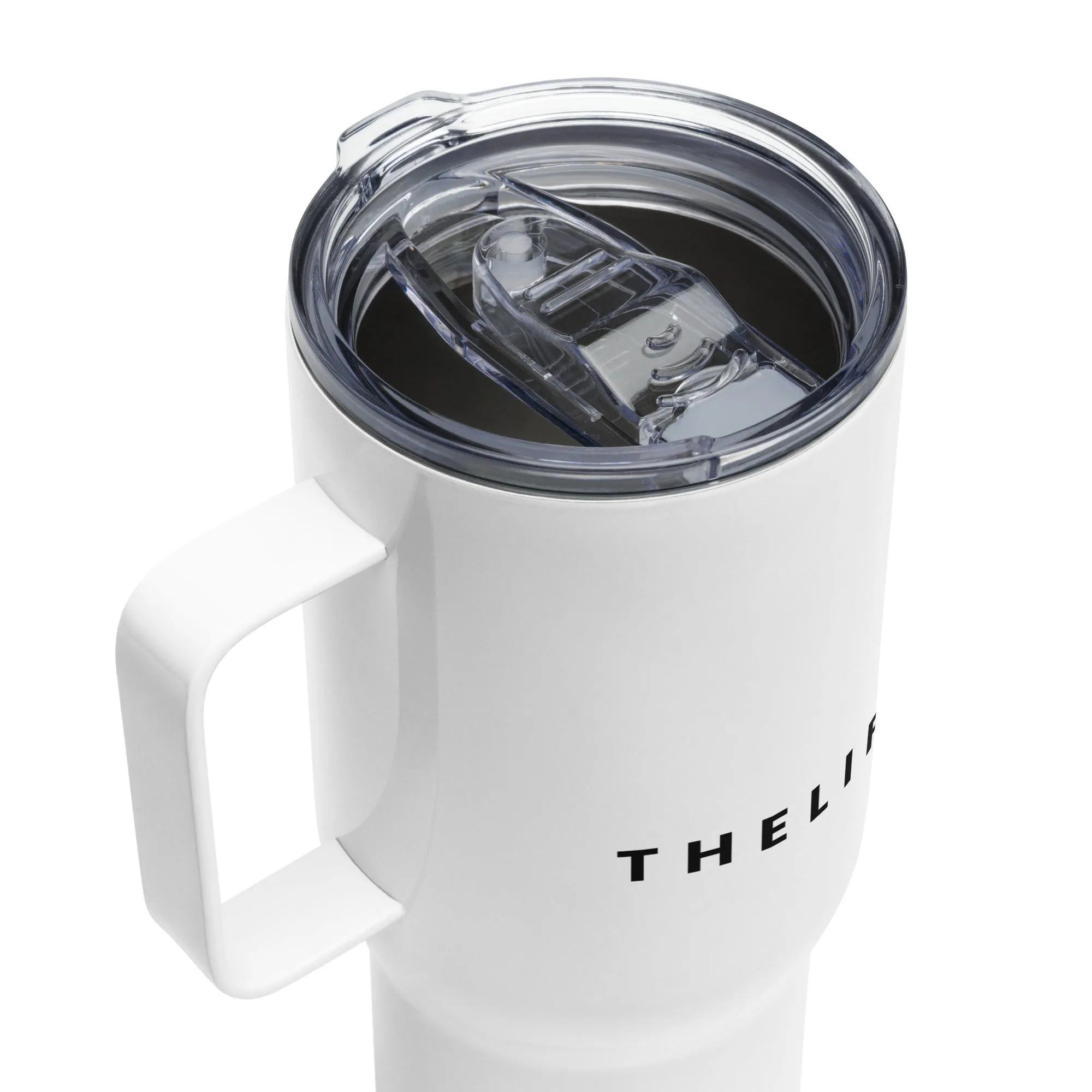 Stainless Steel Travel Mug w/ Handle - TLWC Brand