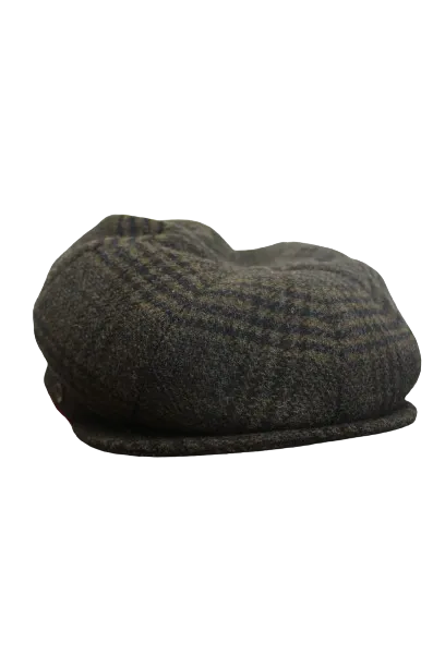 STATUS Brown Newsboy Cap