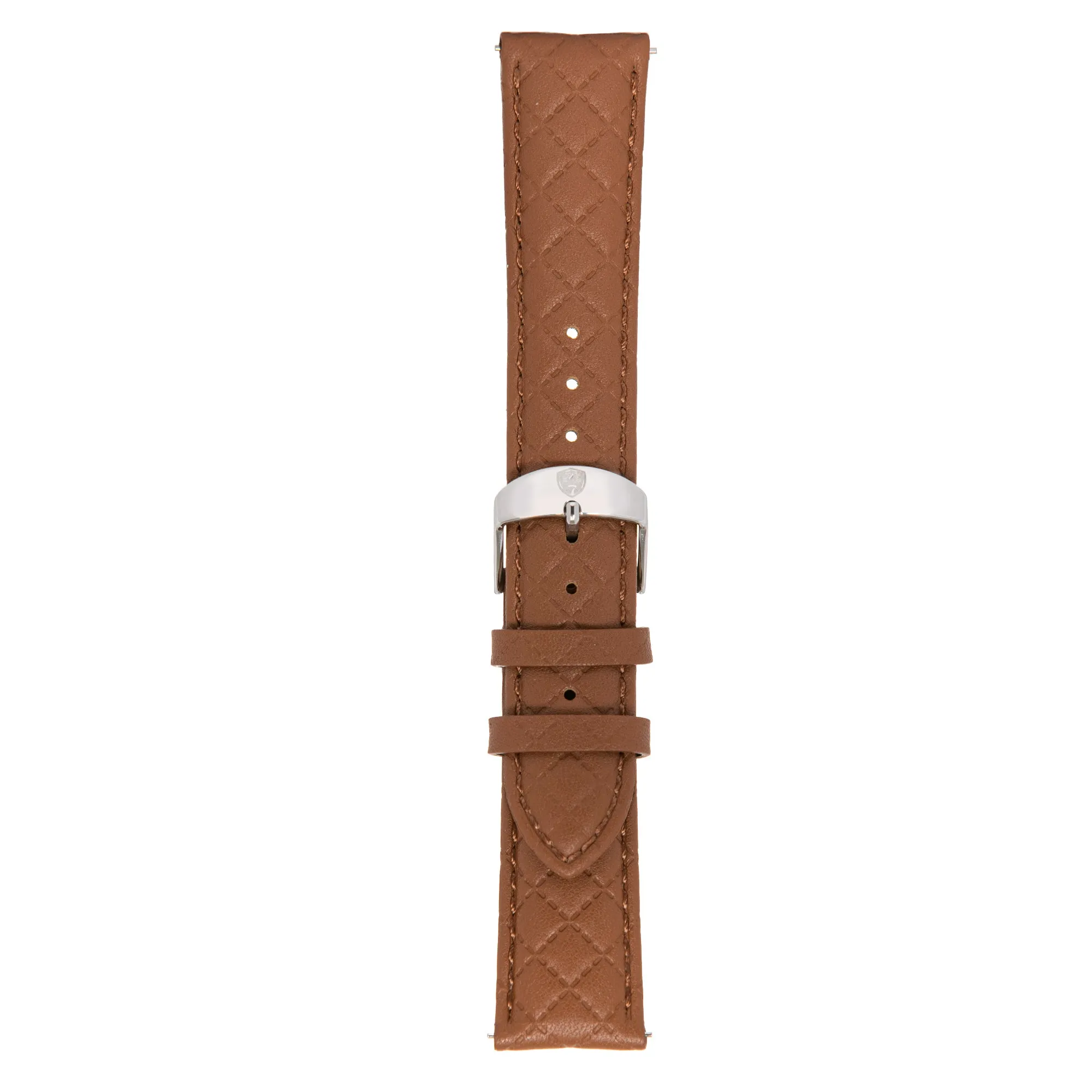 Tan/Silver Leather Band