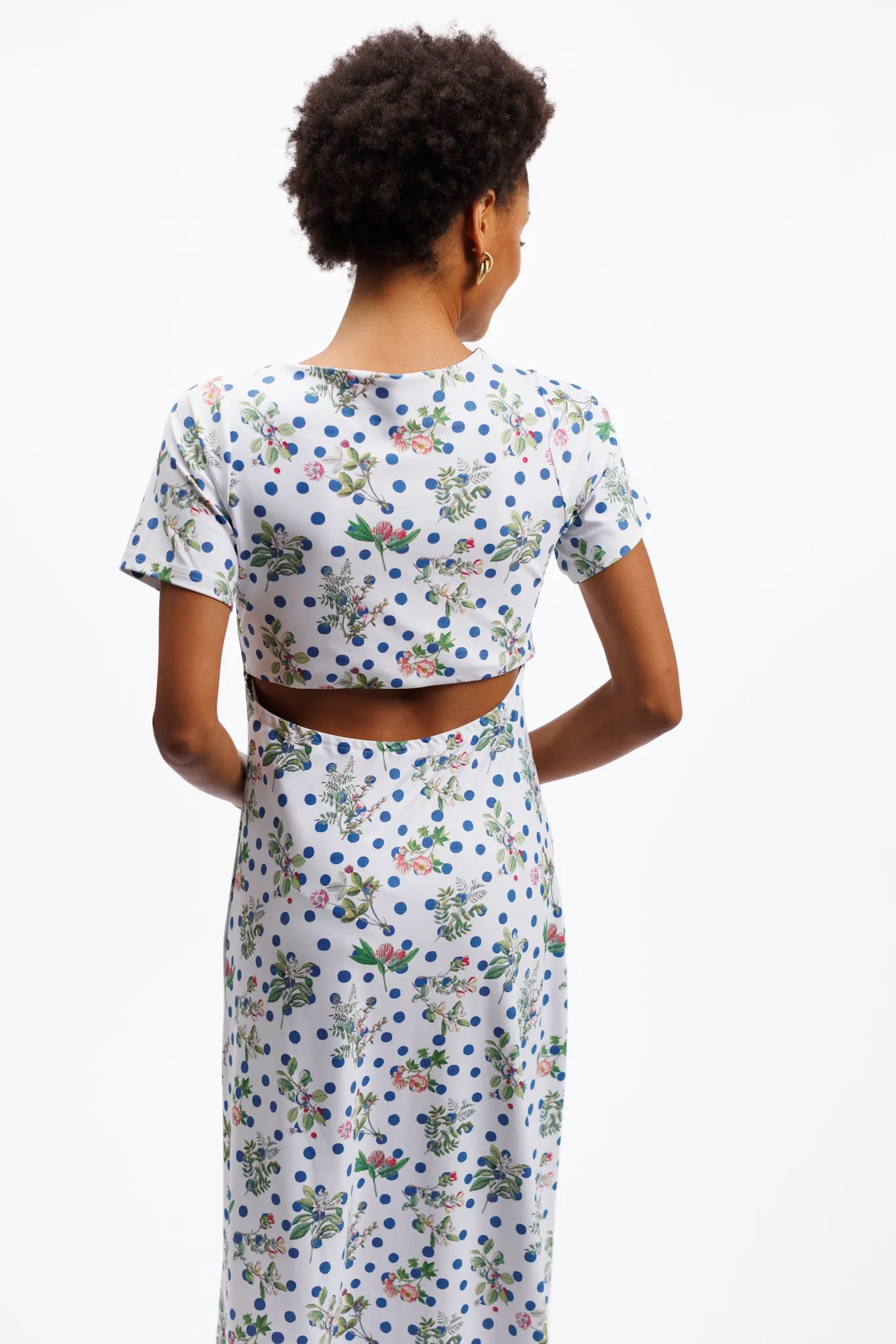 The Celine Dress - Botanist Dot