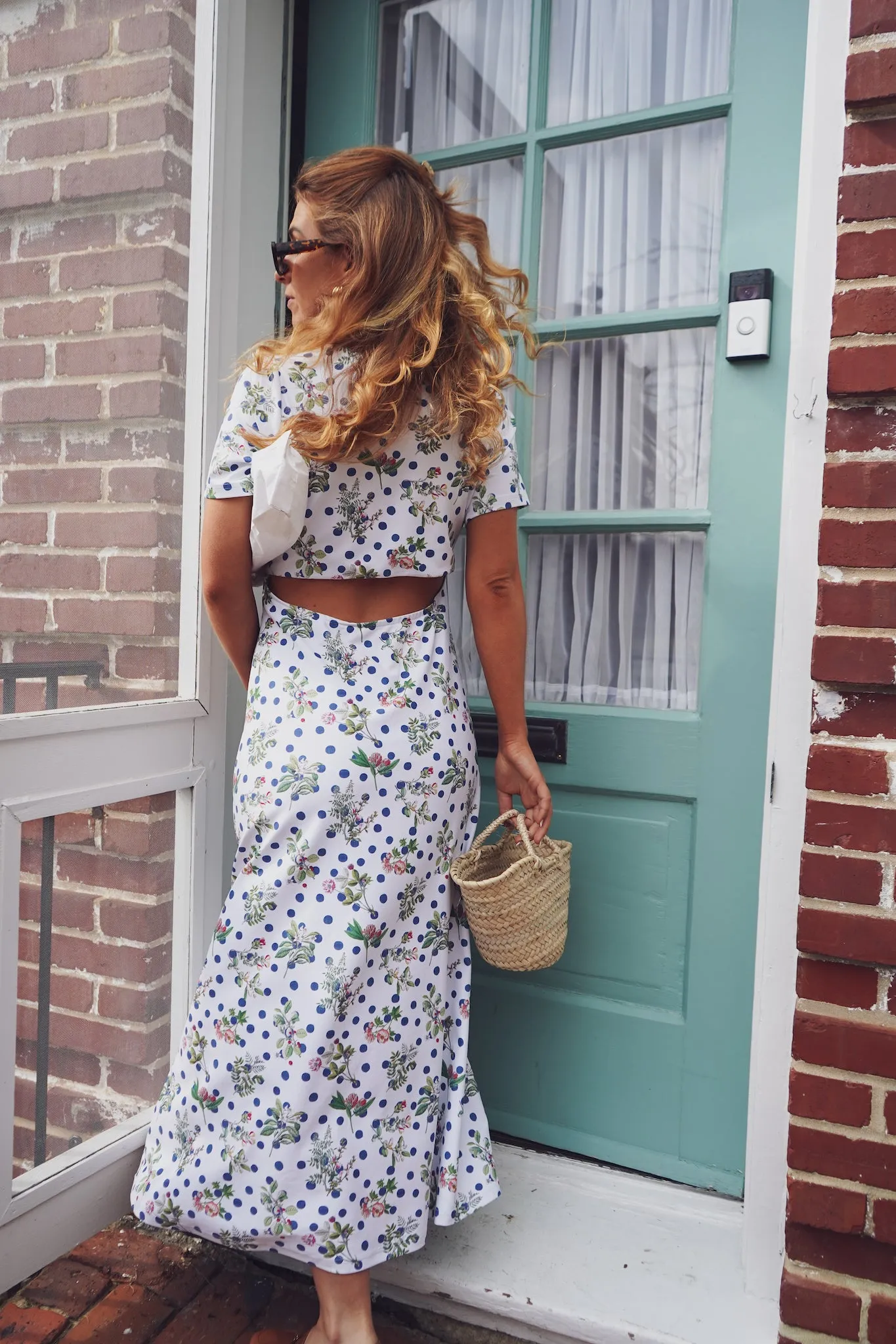 The Celine Dress - Botanist Dot