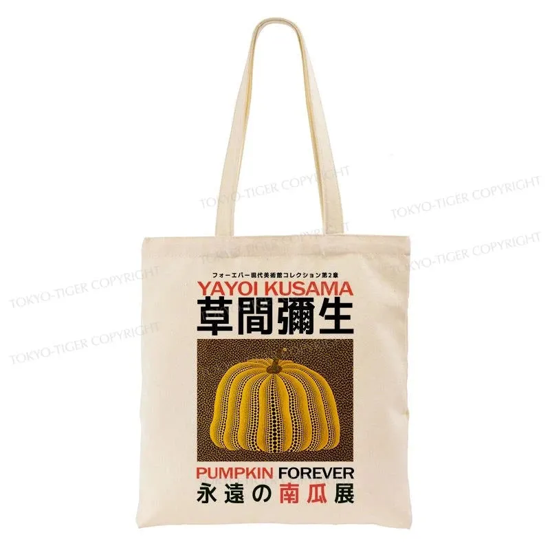 Tokyo-Tiger Forever Pumpkin Exhibition Japanese Tote Bag