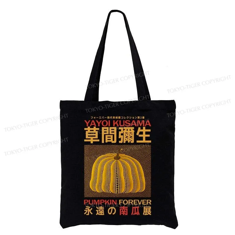 Tokyo-Tiger Forever Pumpkin Exhibition Japanese Tote Bag