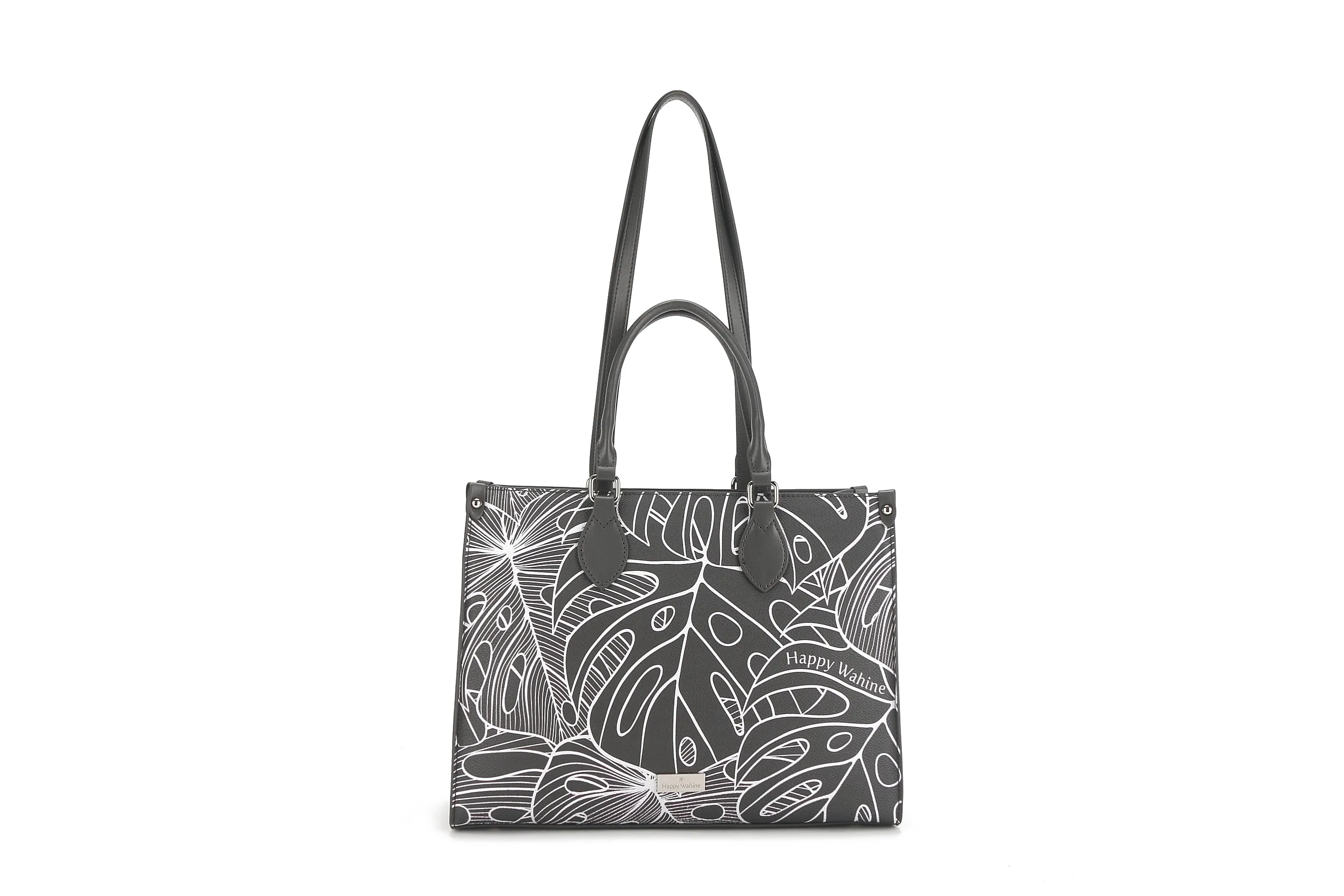 Tote Kauwela Monstera Lines Grey