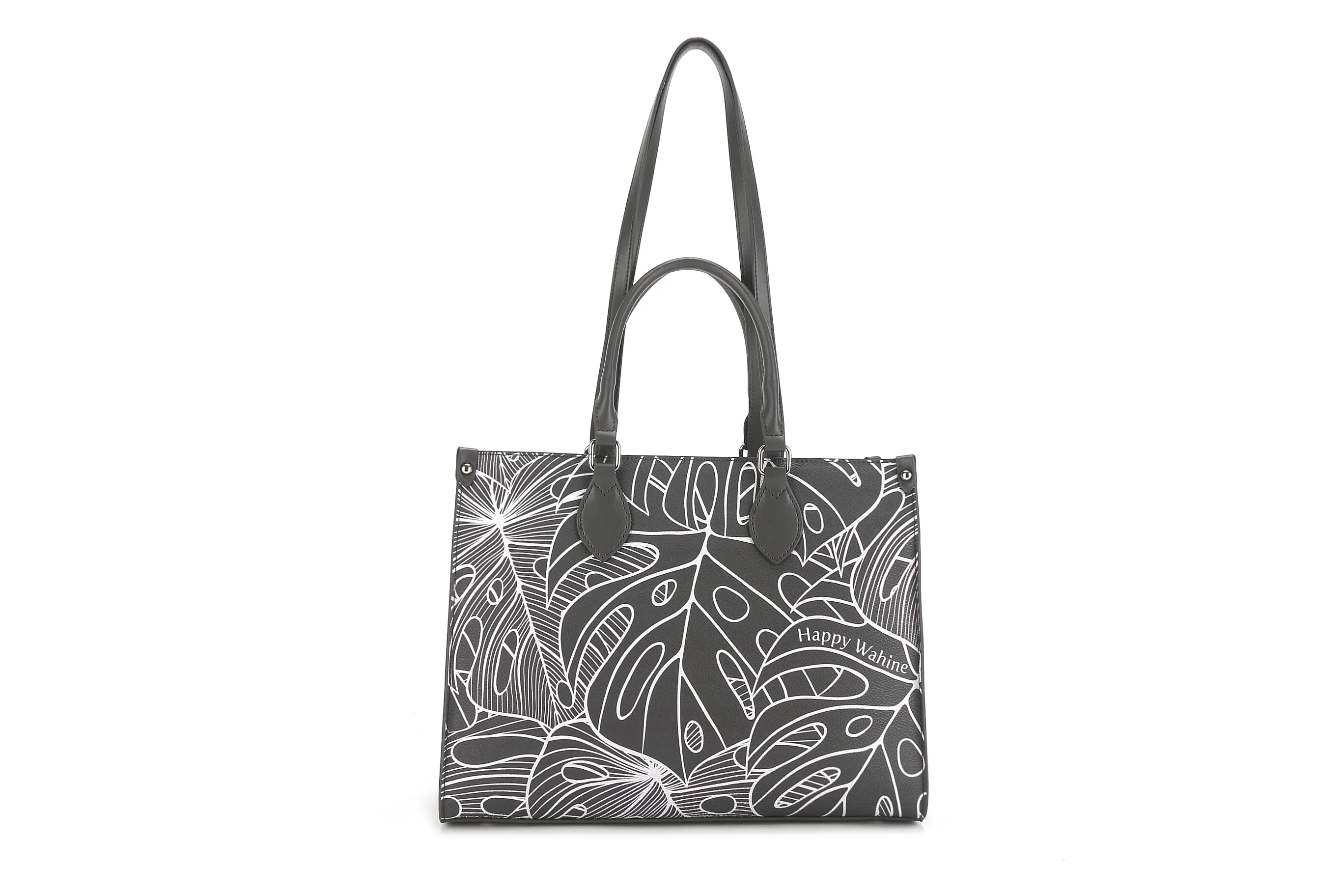 Tote Kauwela Monstera Lines Grey