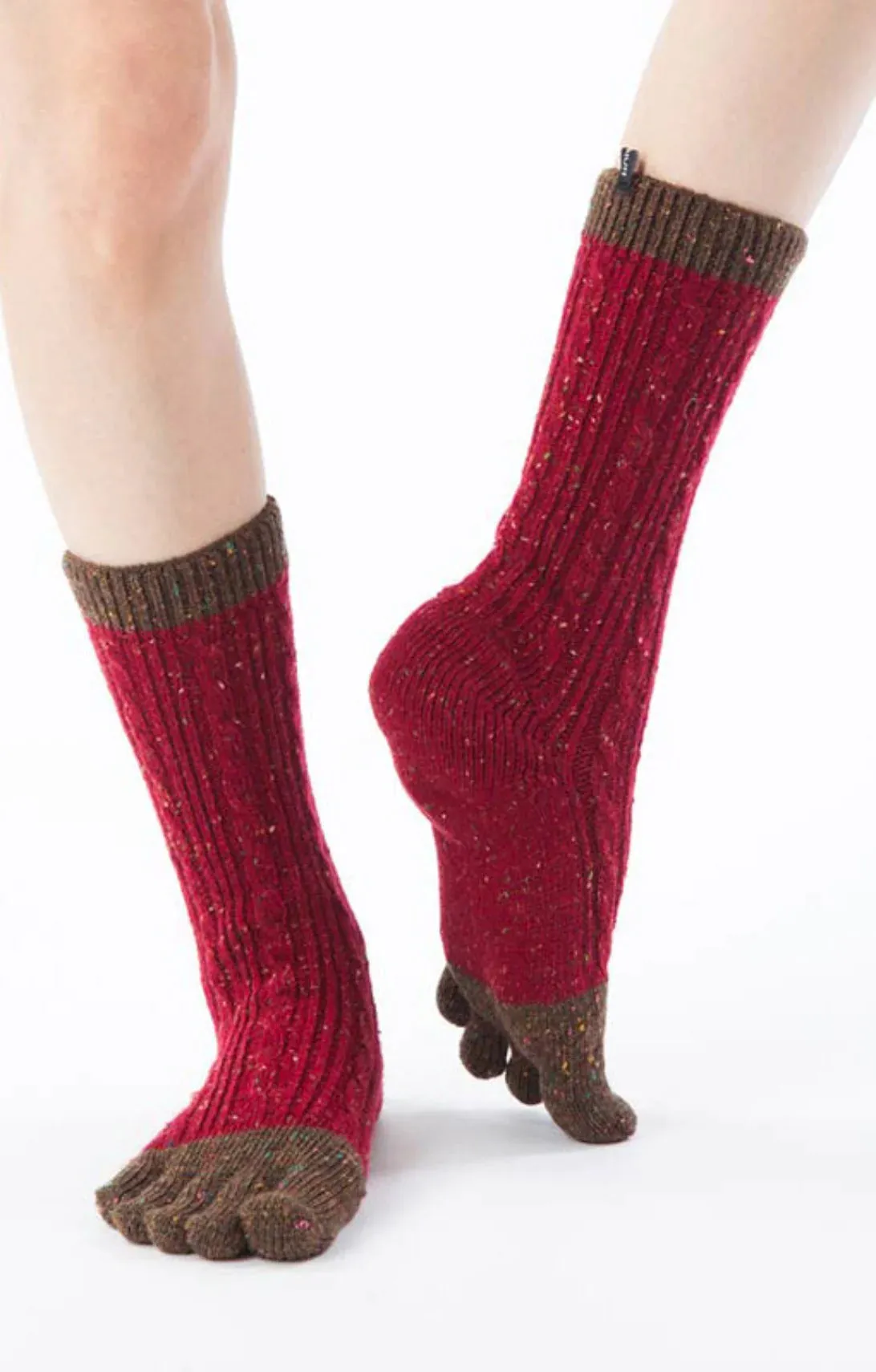 Wool Blend Cable Confetti Midcalf Socks