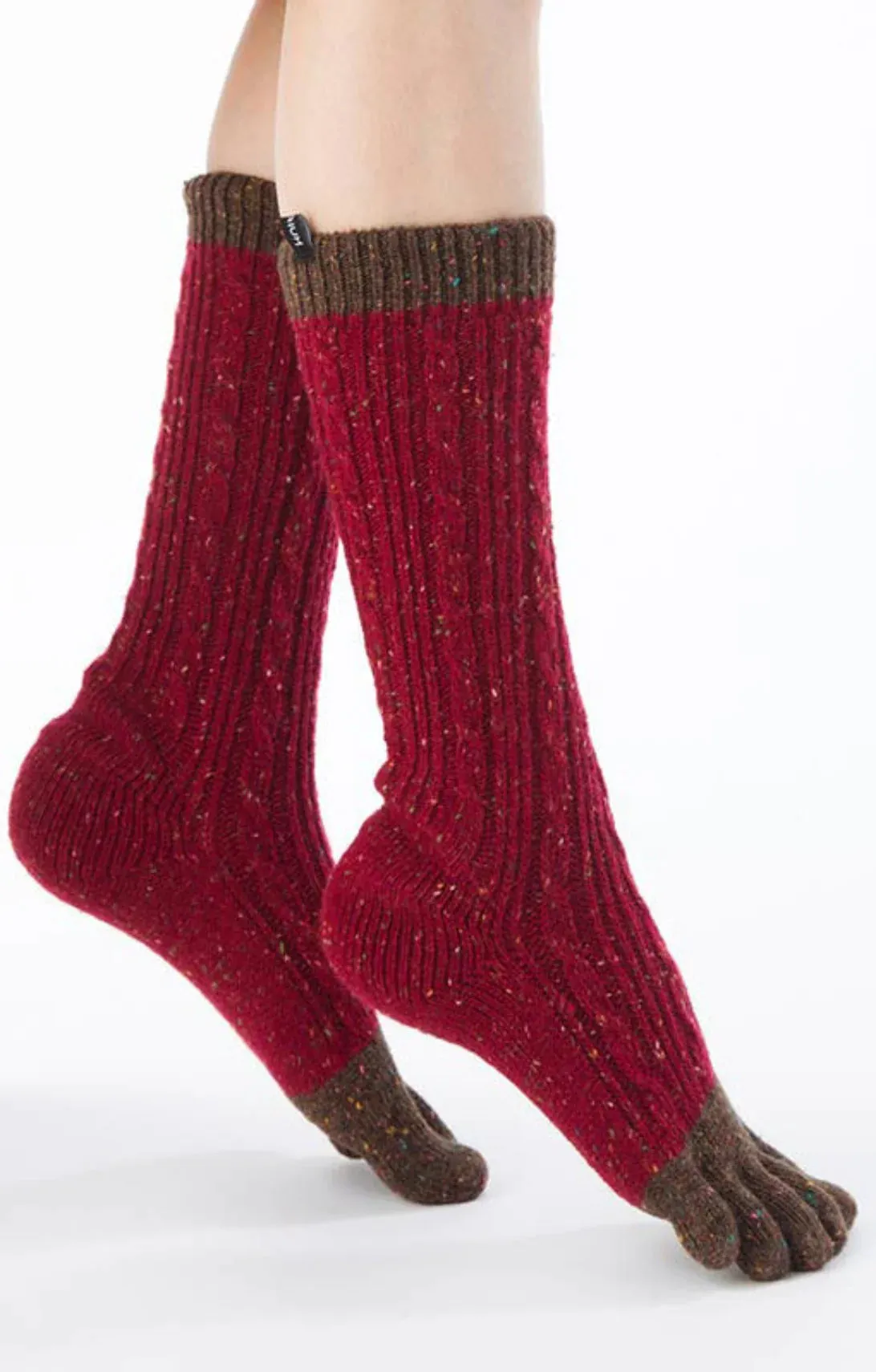 Wool Blend Cable Confetti Midcalf Socks