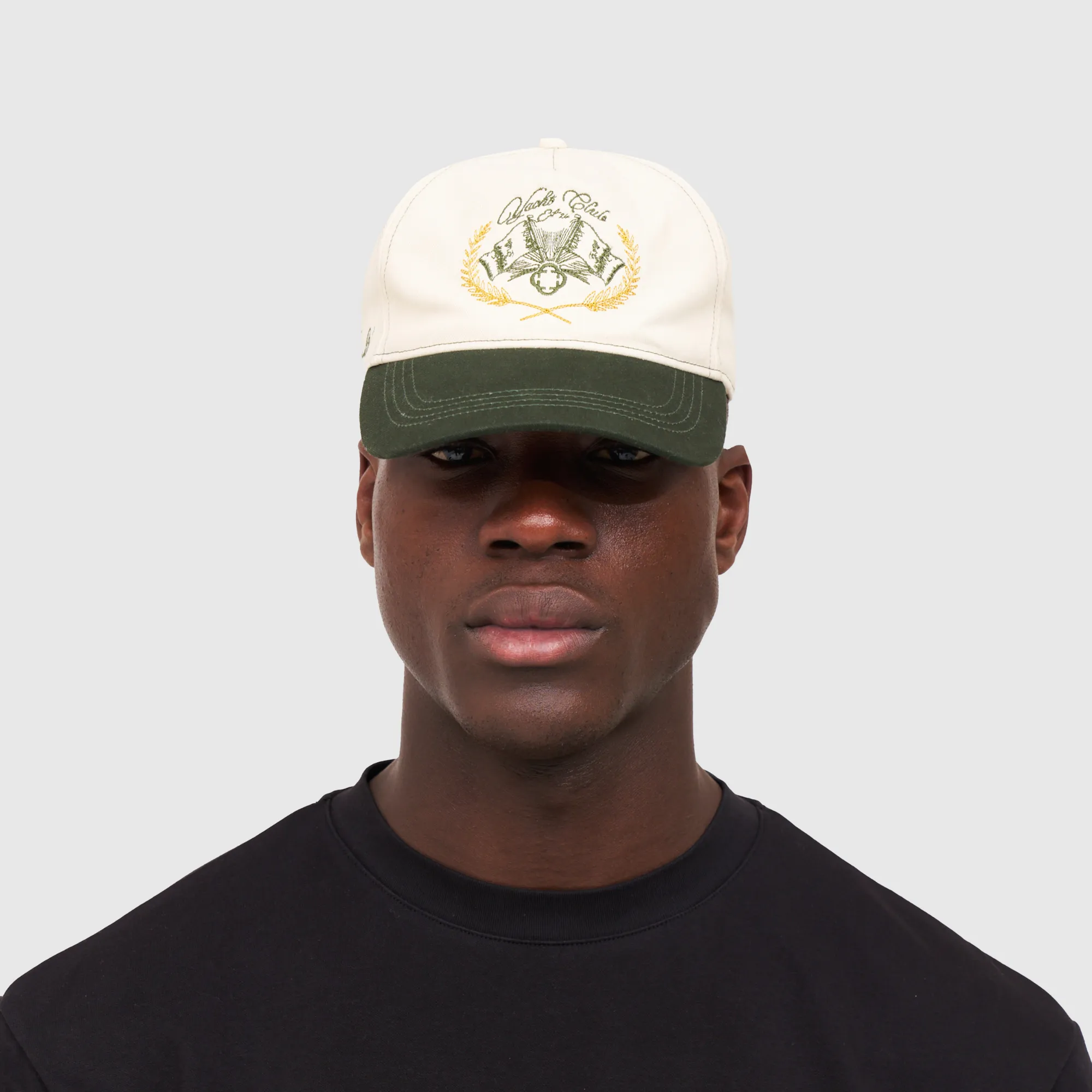 Yacht Club Hat (Cream/Green)