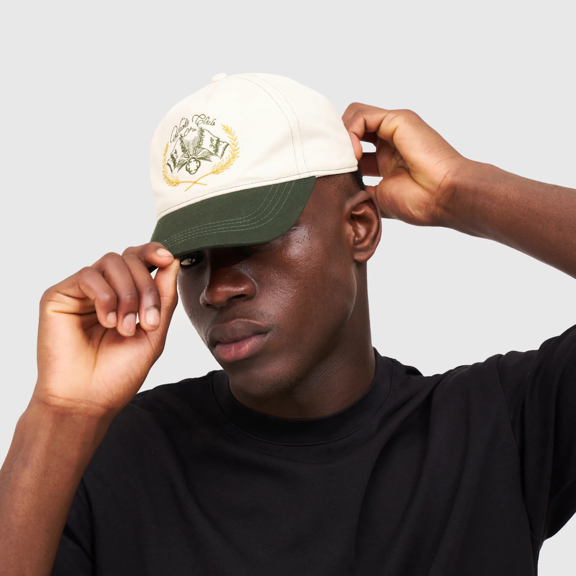 Yacht Club Hat (Cream/Green)