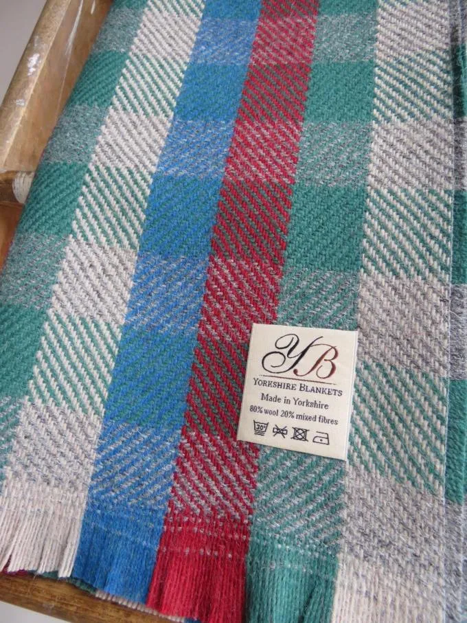 Yorkshire Blankets Multi Square Weave